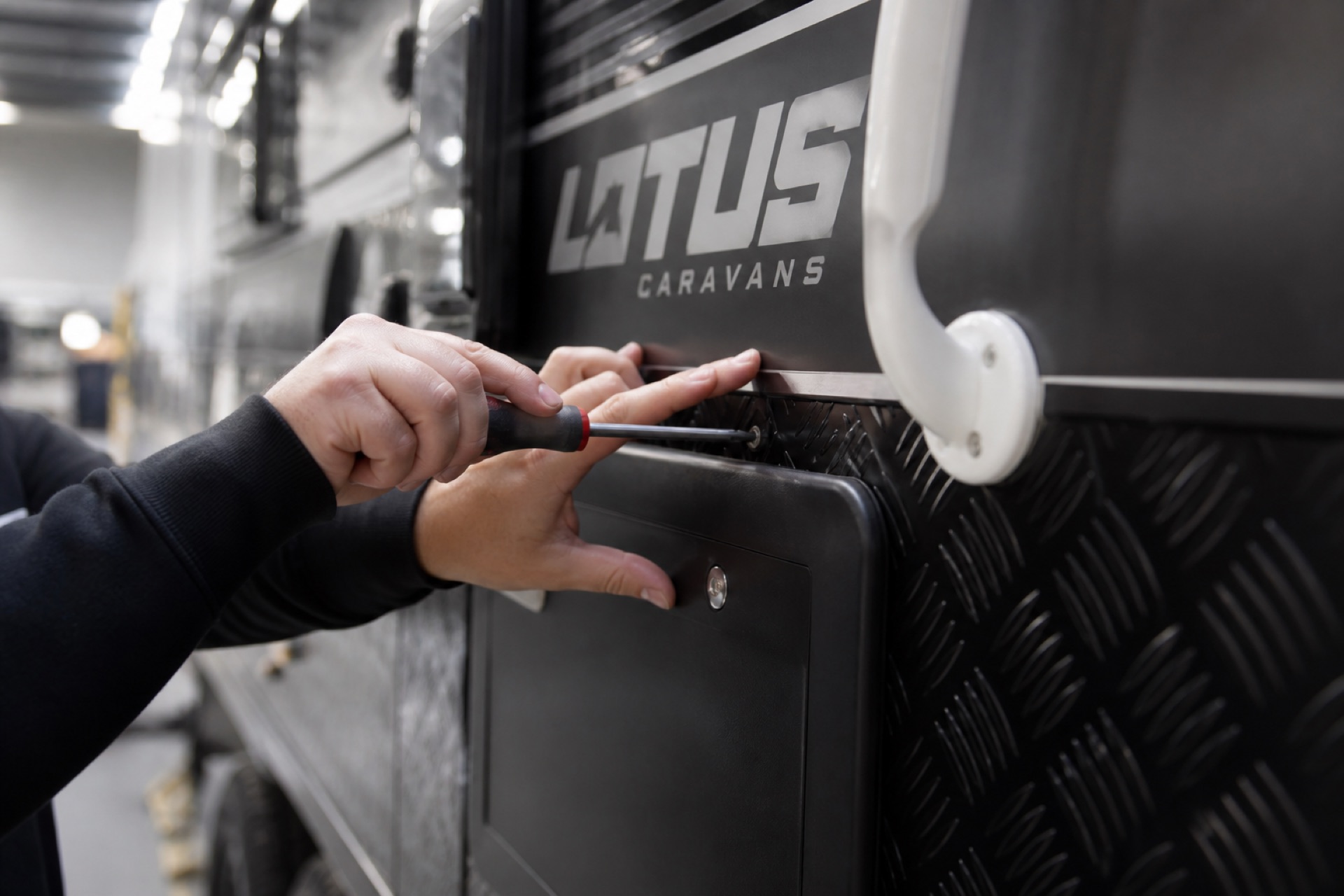 Commitment to quality repairs on Lotus caravan