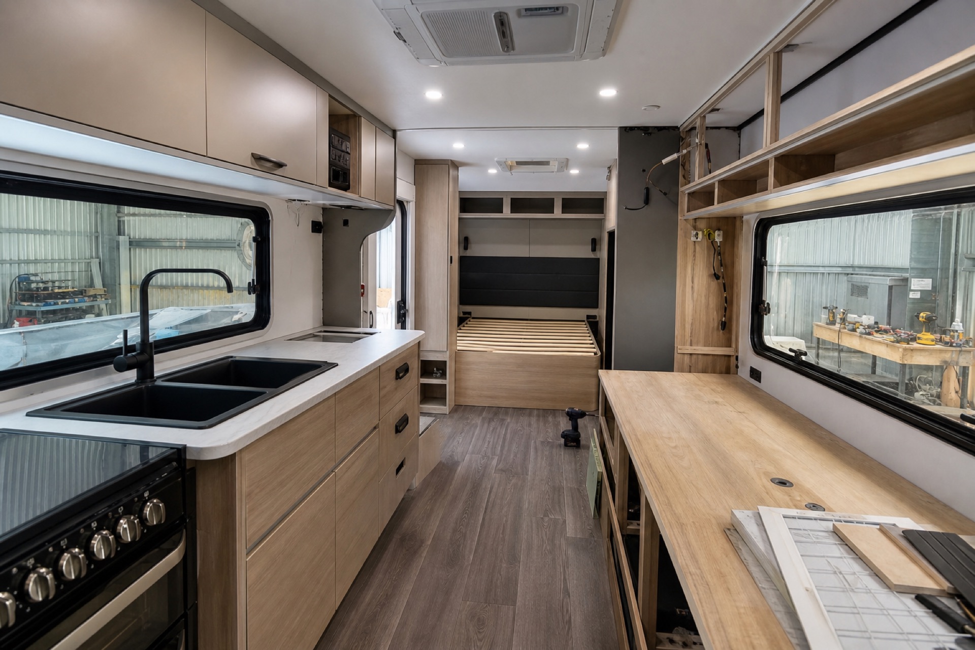 Complete caravan interior renovation