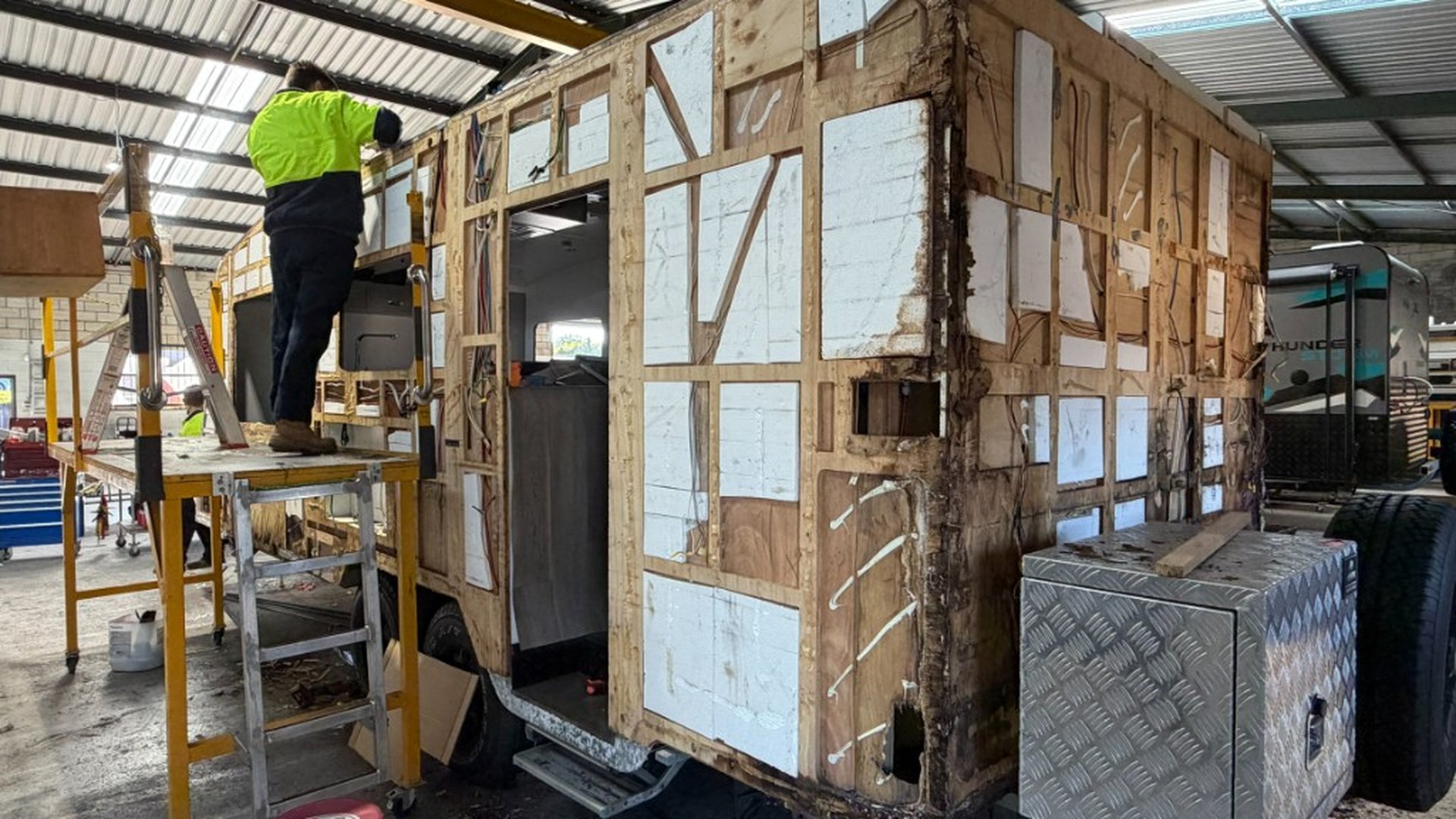 Torque Caravan Services fitout workshop