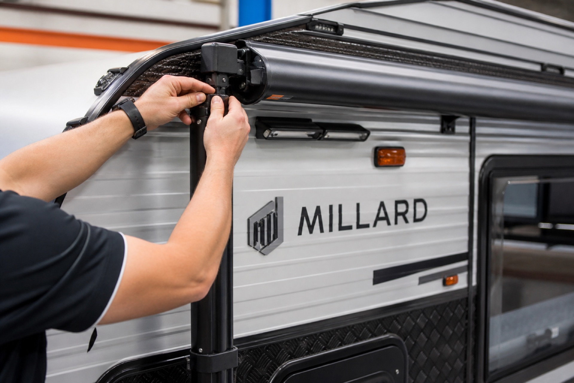 Fitting exterior caravan accessories and protection
