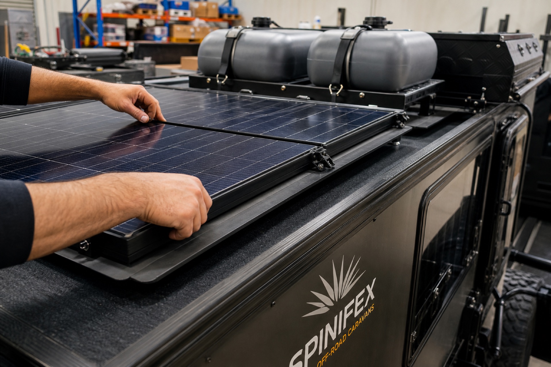 Off-grid solar and lithium battery caravan upgrades