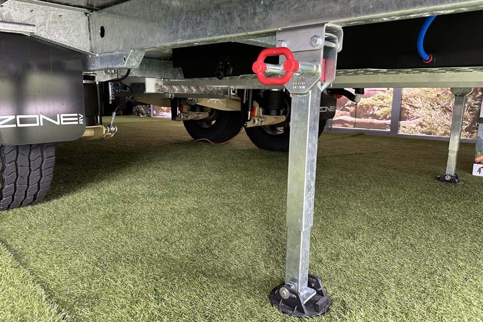 Zone RV caravan exterior and awning area