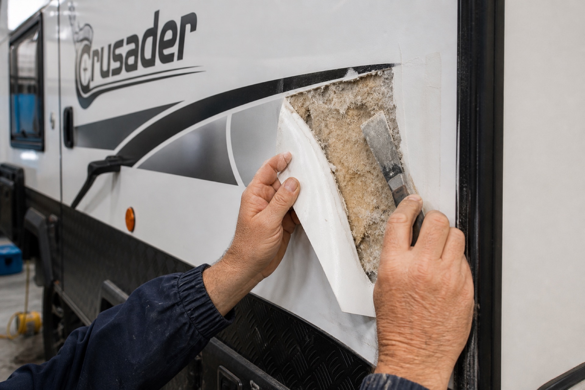Expert caravan repair diagnosis after travel wear