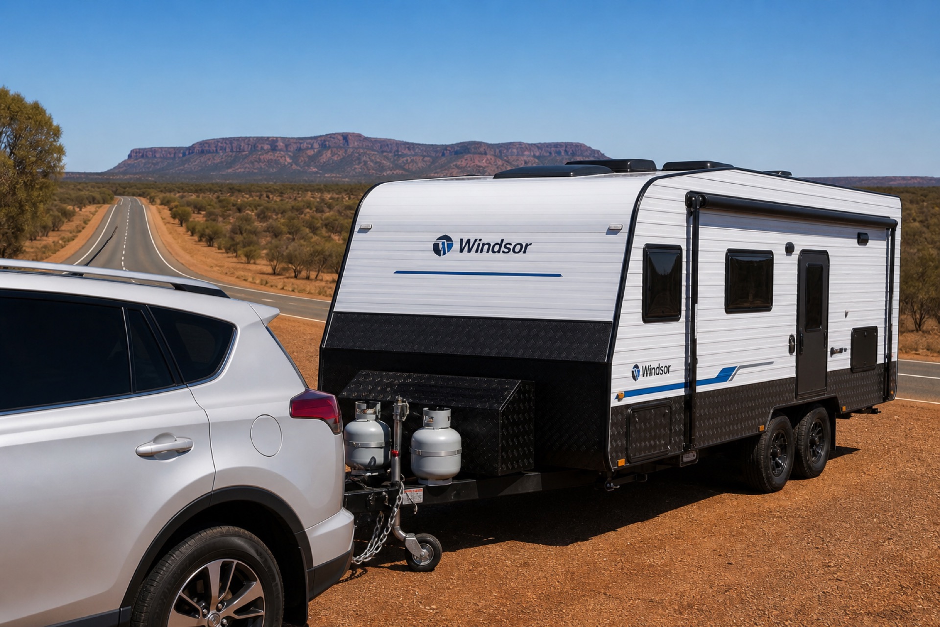 Preparing caravan for the Big Lap