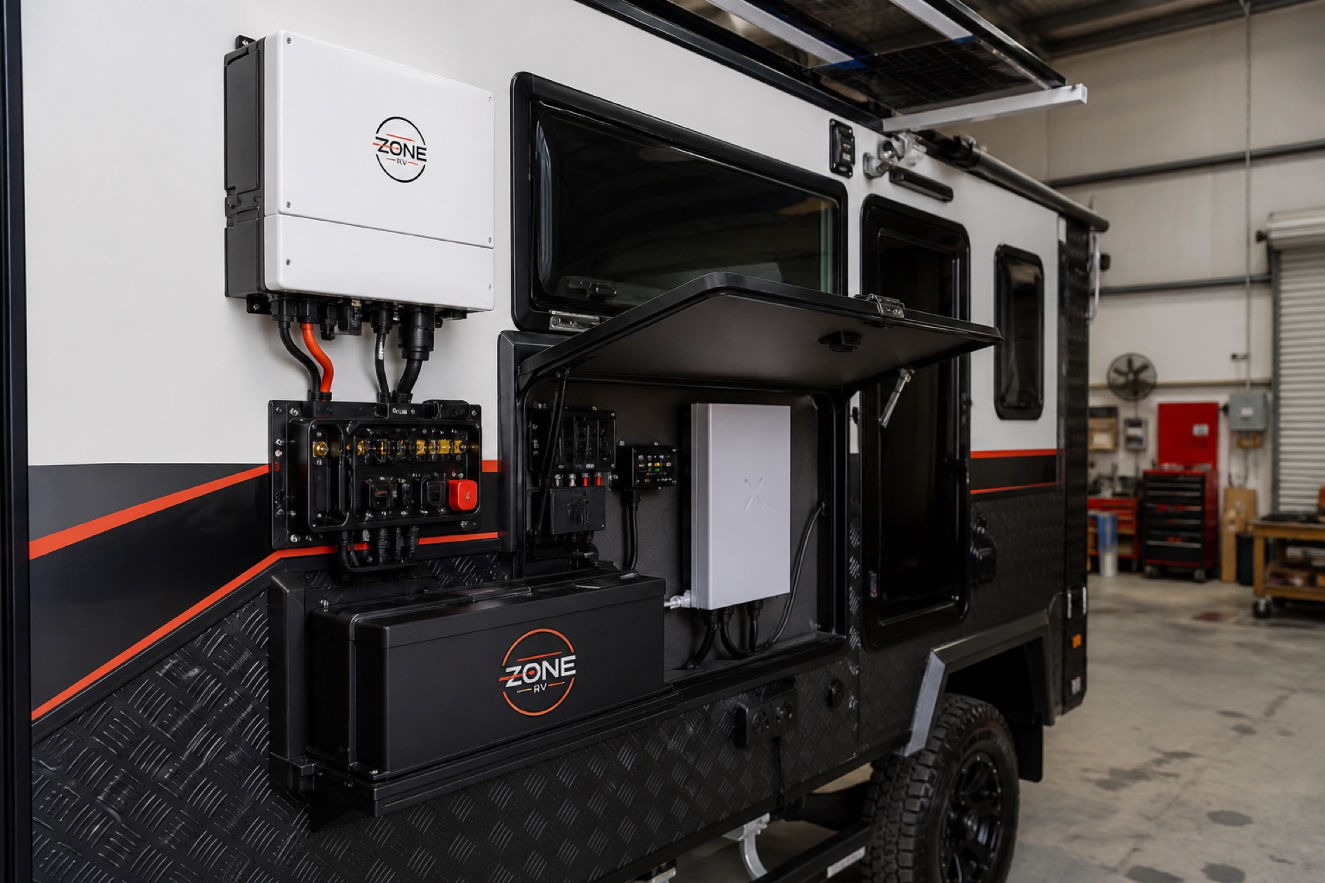 Starlink integrated with solar and lithium systems