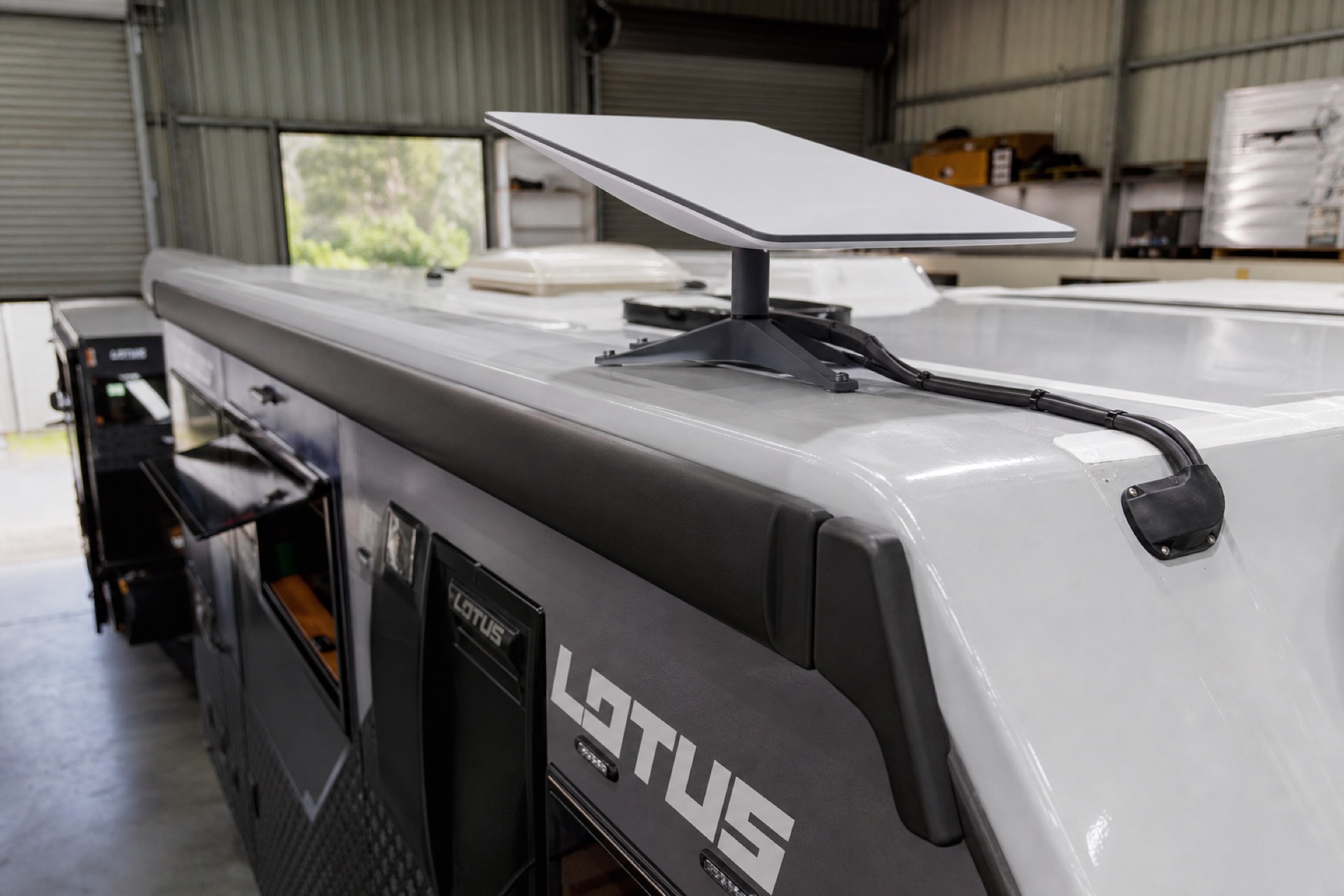 Professional Starlink caravan installation