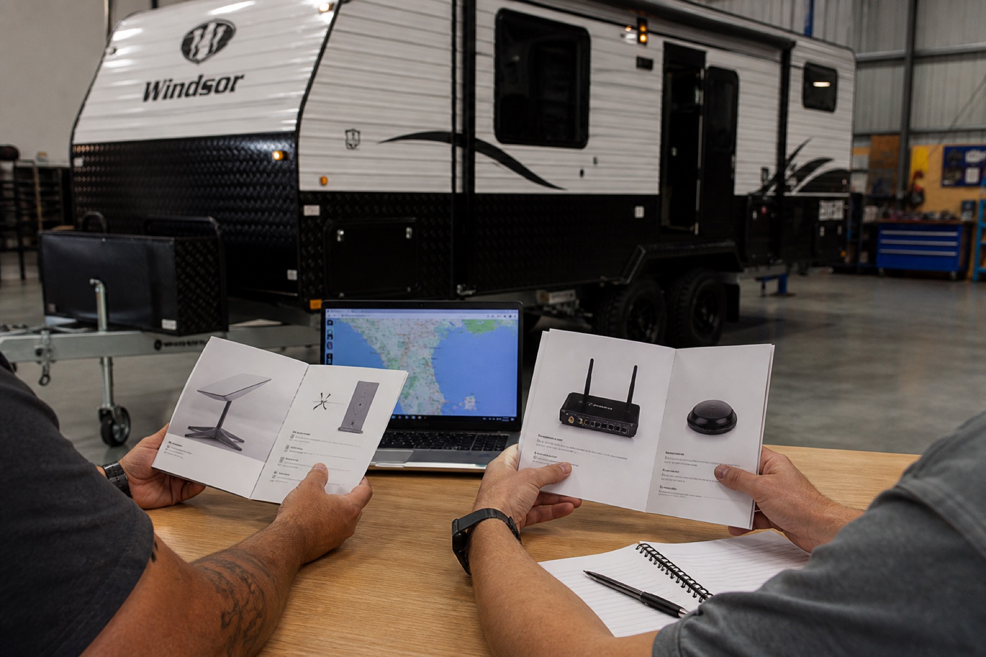 Tailored caravan internet consultation