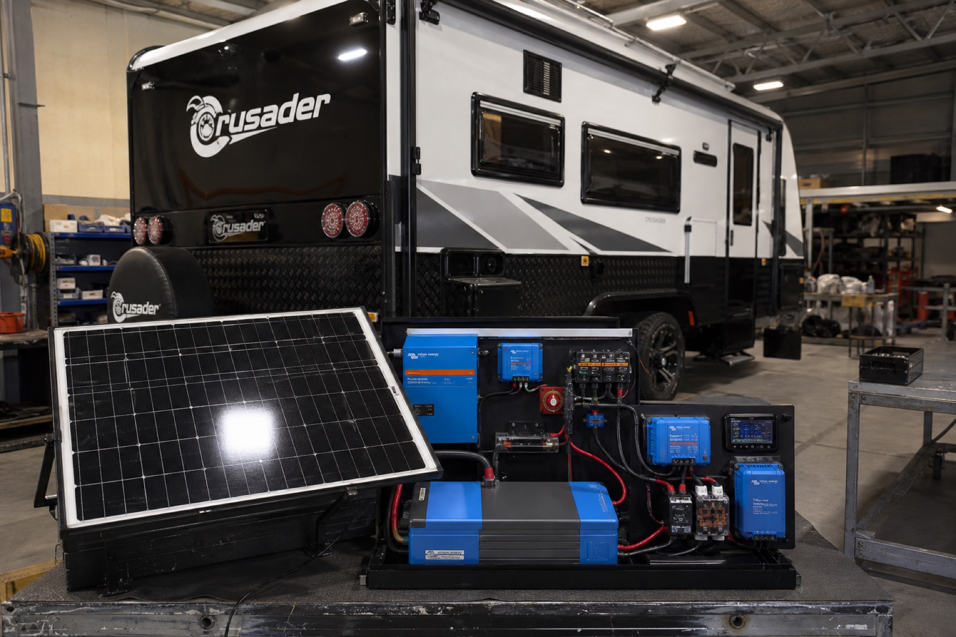 Complete caravan off-grid power solution