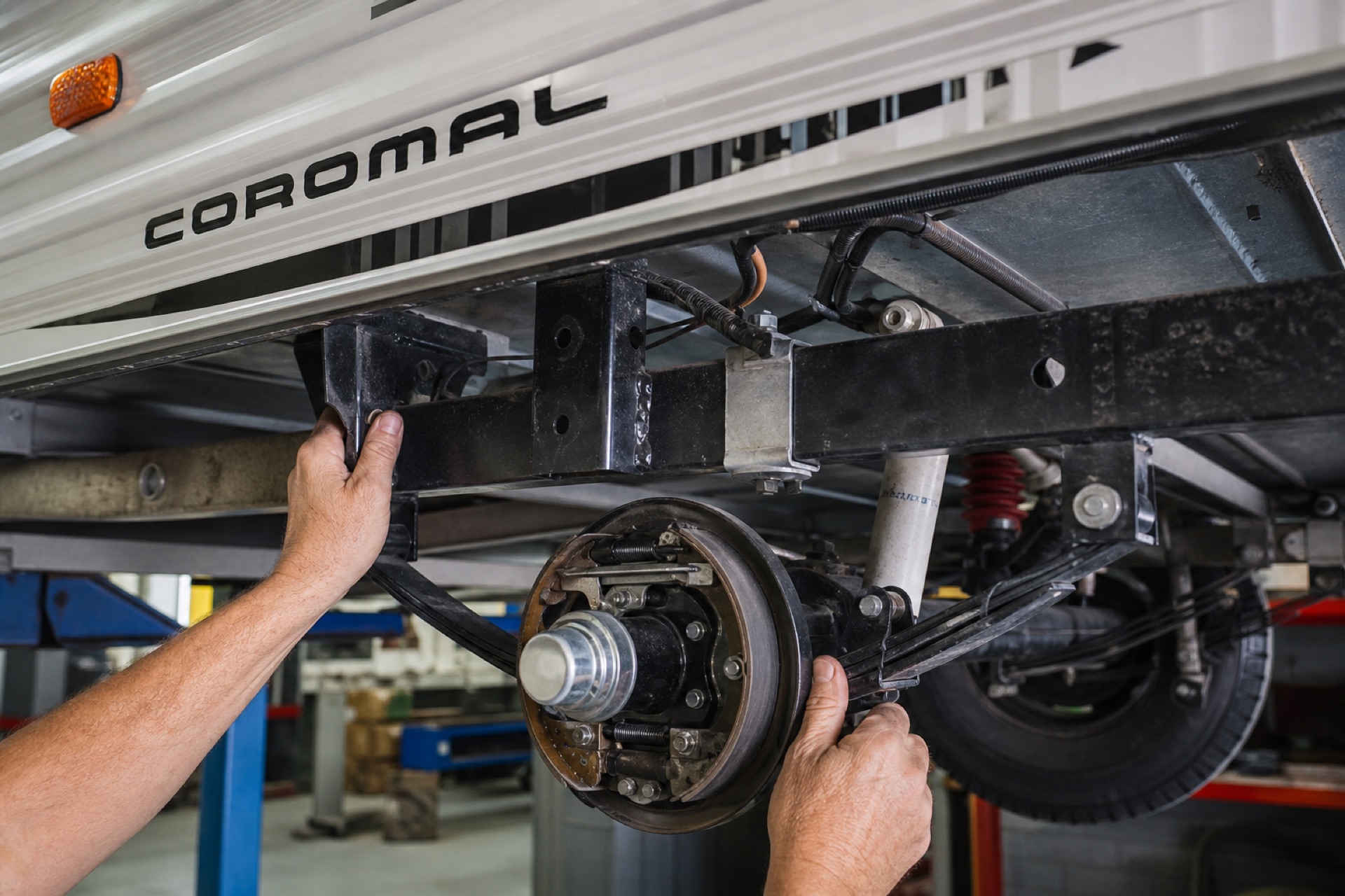 Chassis suspension brakes and tyres servicing