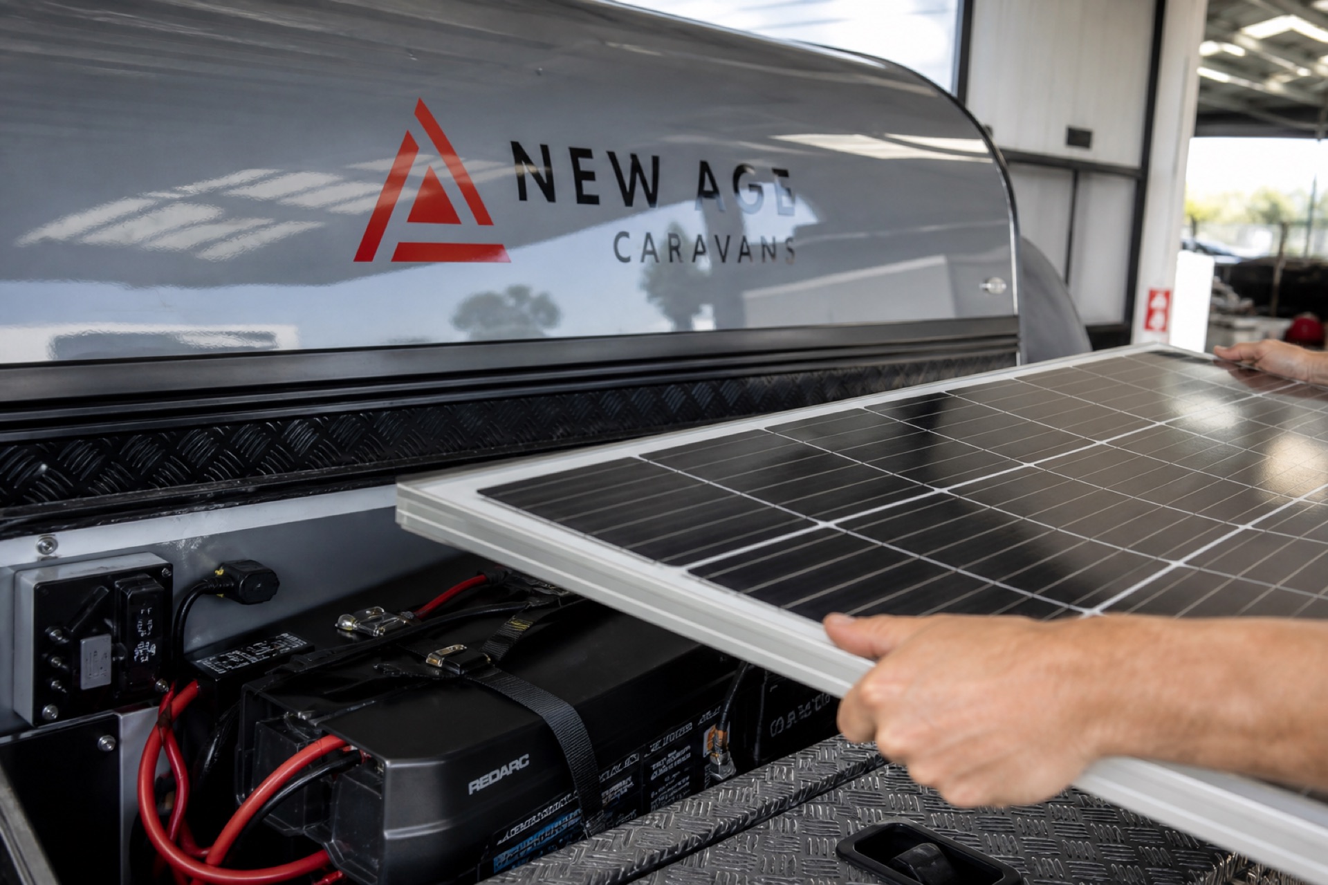 Solar and lithium battery caravan upgrades